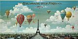 2011 Ballooning Over Paris painting